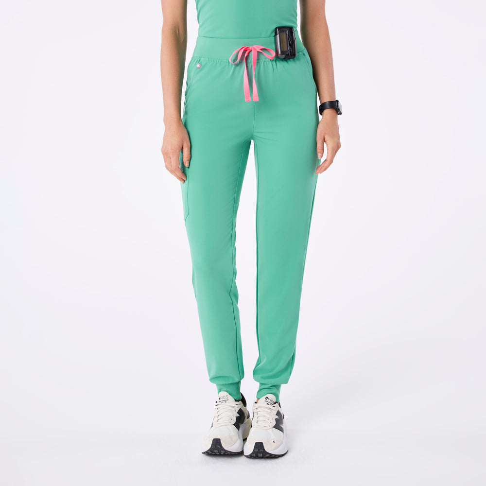 women's Surgical Green High Waisted Zamora - Tall Jogger Scrub Pant™
