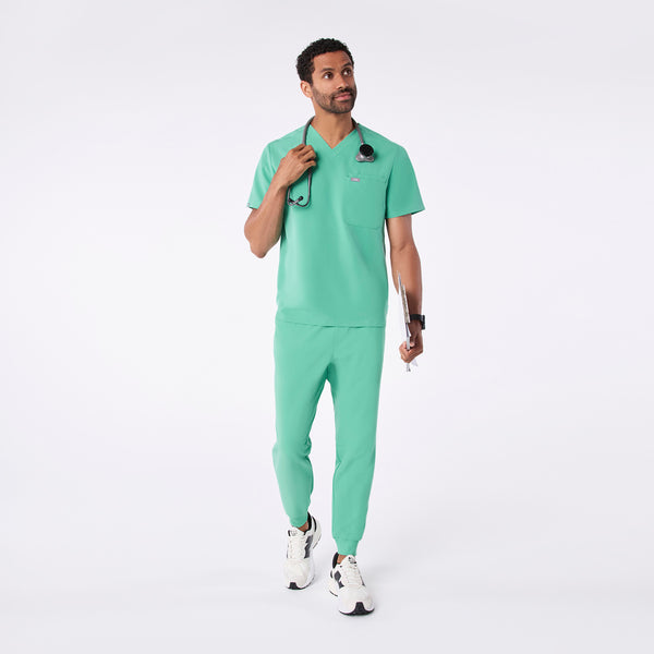 men's Surgical Green Leon - Three-Pocket Scrub Top™