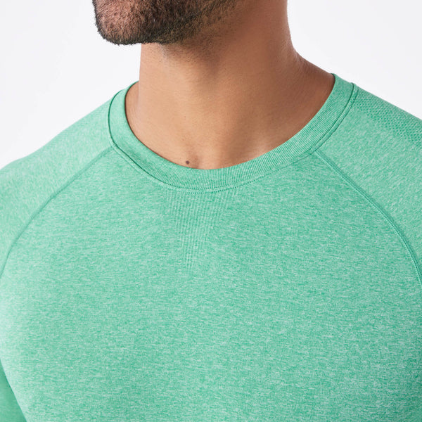 men's Surgical Green Makato Seamless - Longsleeve Underscrub