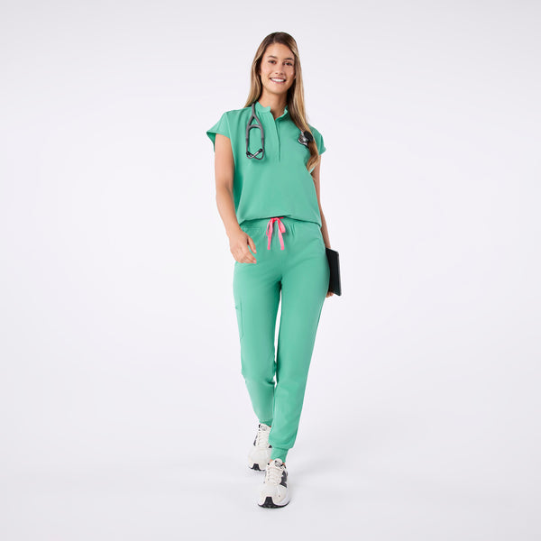 women's Surgical Green Rafaela - Oversized Scrub Top™