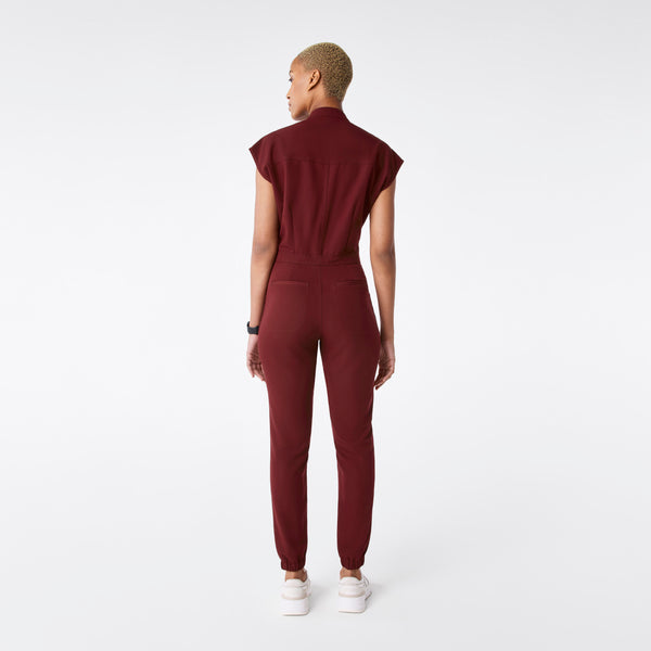 women's Burgundy Rafaela Cargo Jogger - ScrubJumpsuit™