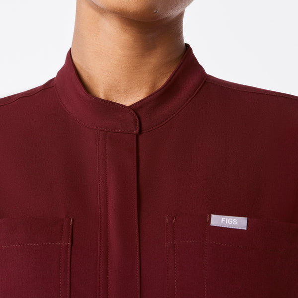 women's Burgundy Rafaela Cargo Jogger - ScrubJumpsuit™