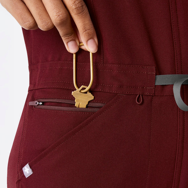 women's Burgundy Rafaela Cargo Jogger - ScrubJumpsuit™