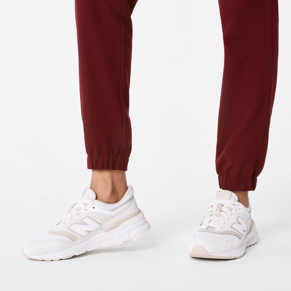 women's Burgundy Rafaela Cargo Jogger - Tall ScrubJumpsuit™