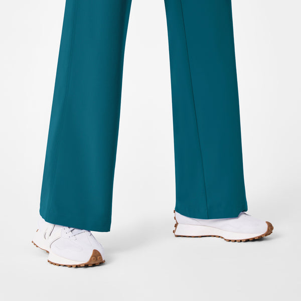 women's Caribbean Blue Rafaela Wide Leg - ScrubJumpsuit™