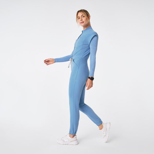 women's Ceil Blue Rafaela Cargo Jogger - Petite ScrubJumpsuit™