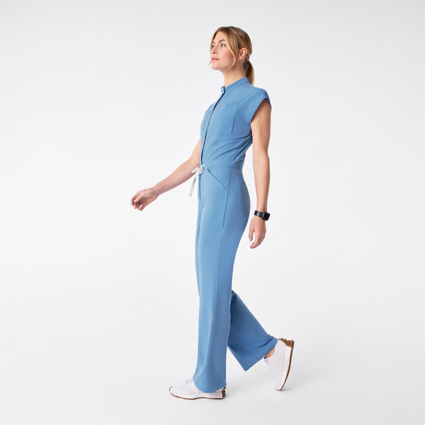 women's Ceil Blue Rafaela Wide Leg - Tall ScrubJumpsuit™