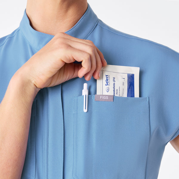 women's Ceil Blue Rafaela Wide Leg - ScrubJumpsuit™