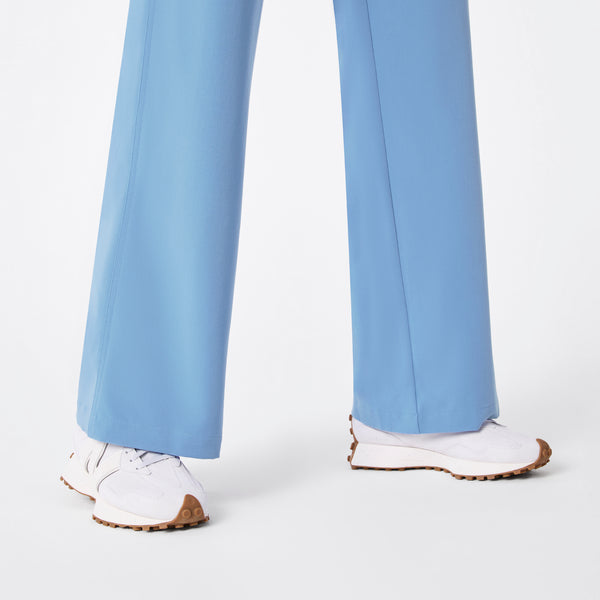 women's Ceil Blue Rafaela Wide Leg - Petite ScrubJumpsuit™