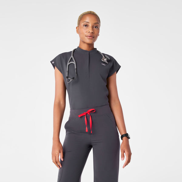 women's Charcoal Rafaela Scrubbodysuit™