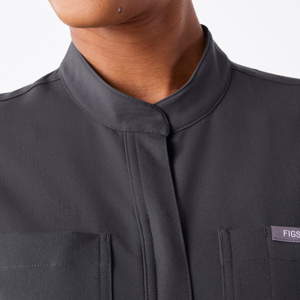 women's Charcoal Rafaela Cargo Jogger - Petite ScrubJumpsuit™