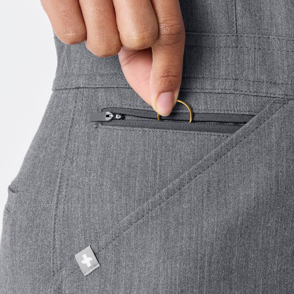 women's Graphite Rafaela Wide Leg - Petite ScrubJumpsuit™