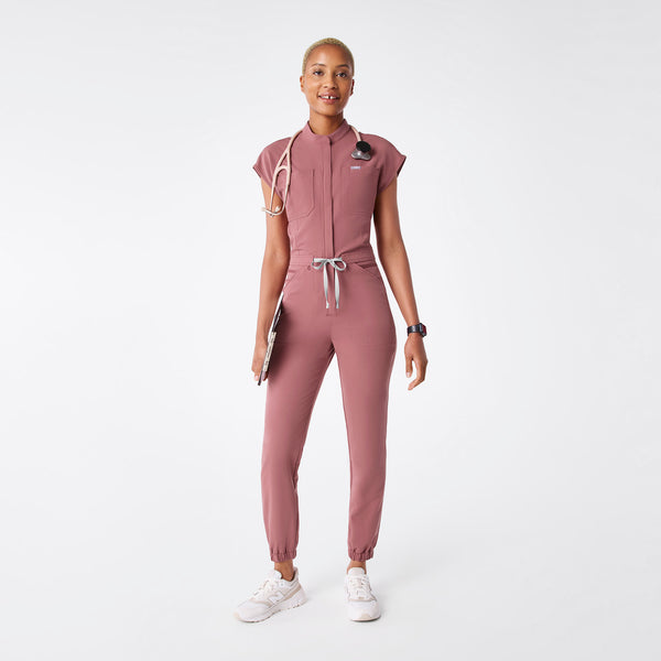 women's Mauve Rafaela Cargo Jogger - Tall ScrubJumpsuit™