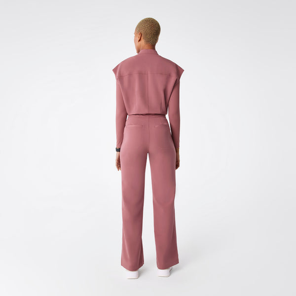 women's Mauve Rafaela Wide Leg - Petite ScrubJumpsuit™