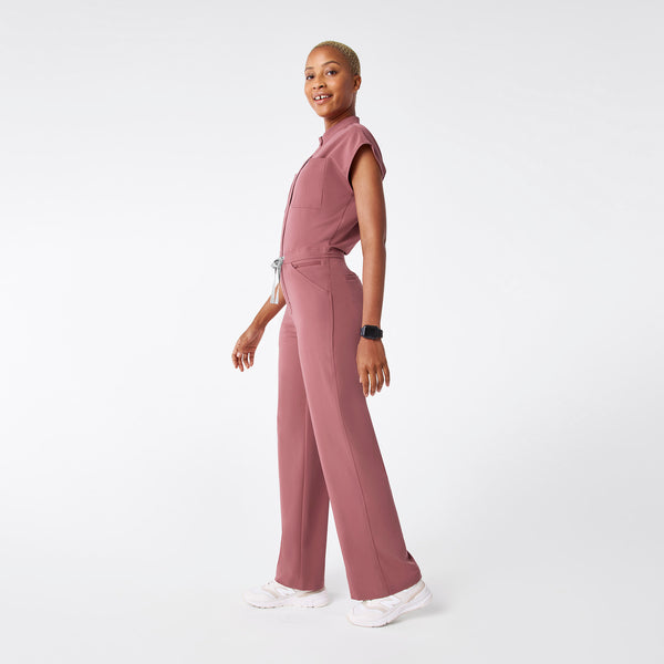 women's Mauve Rafaela Wide Leg - Tall ScrubJumpsuit™