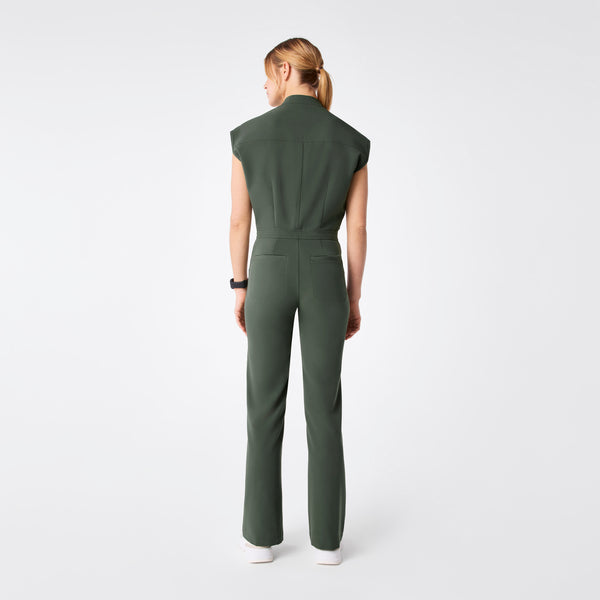 women's Moss Rafaela Wide Leg - Petite ScrubJumpsuit™