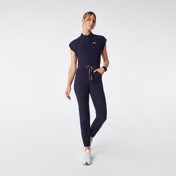 women's Navy Rafaela Cargo Jogger - Tall ScrubJumpsuit™