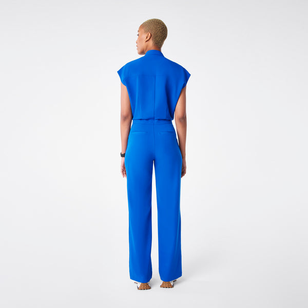 women's Royal Blue Rafaela Wide Leg - ScrubJumpsuit™