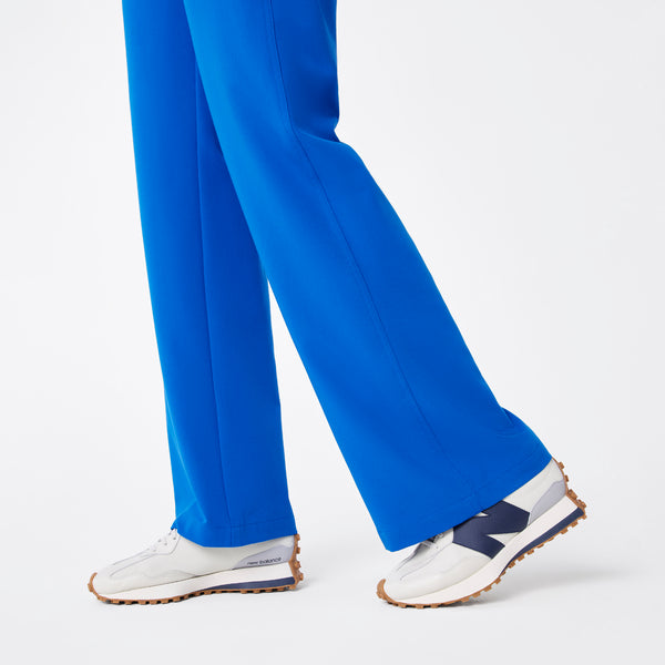 women's Royal Blue Rafaela Wide Leg - Petite ScrubJumpsuit™