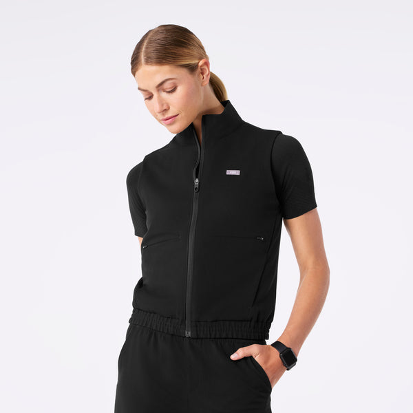 women's Black Sydney Vest
