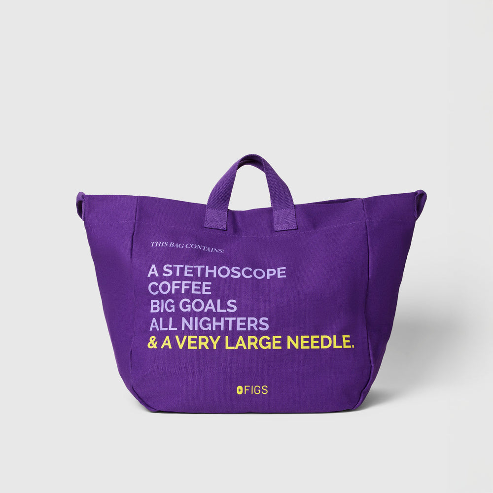 Purple Pulse A Very Large Needle Tote