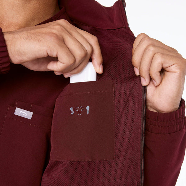 men's Burgundy Cobaki -  Scrub Jacket