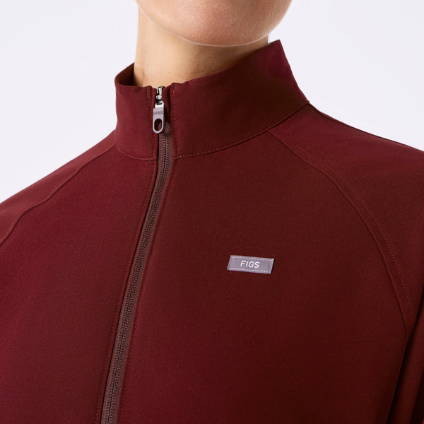 women's Burgundy Sydney -  Scrub Jacket