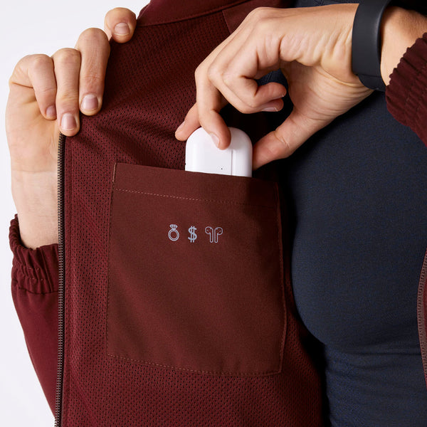 women's Burgundy Sydney -  Scrub Jacket