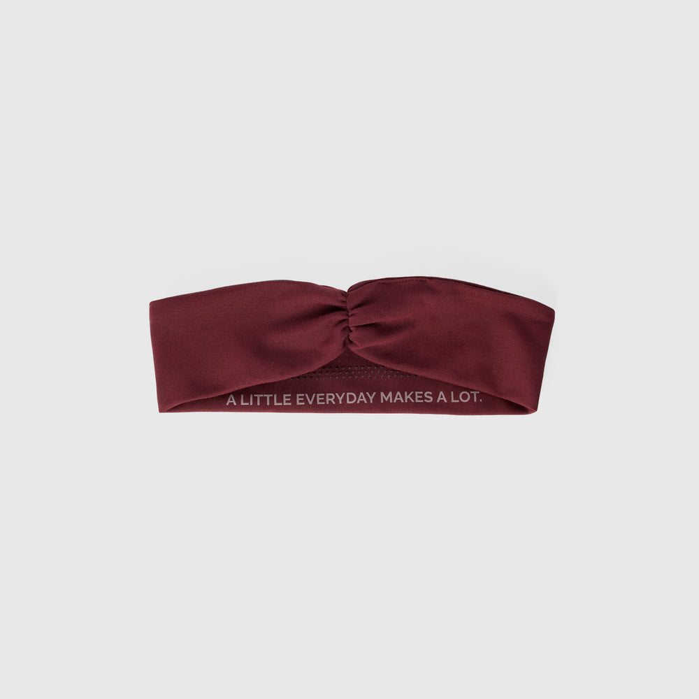 Burgundy Cinched Headband