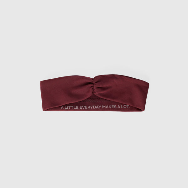 Burgundy Cinched Headband