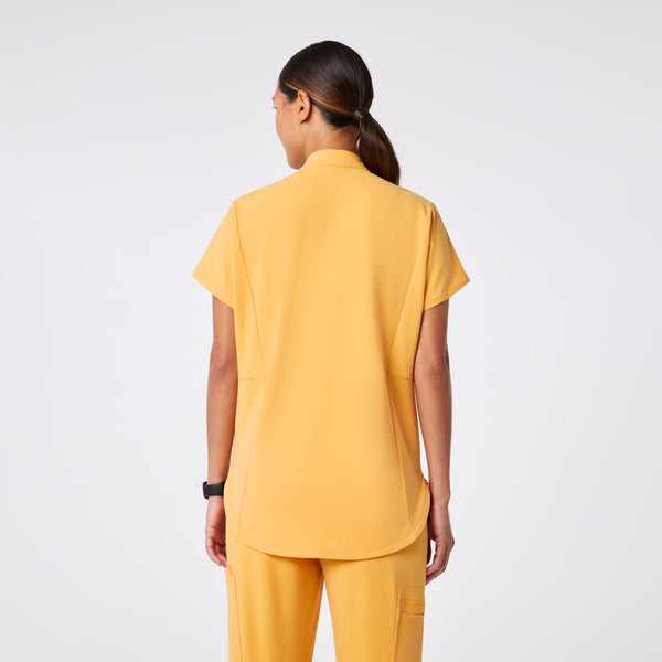 women's Dandelion Montex - Mock Neck Scrub Top