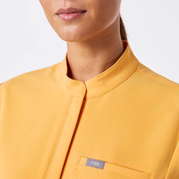 women's Dandelion Montex - Mock Neck Scrub Top