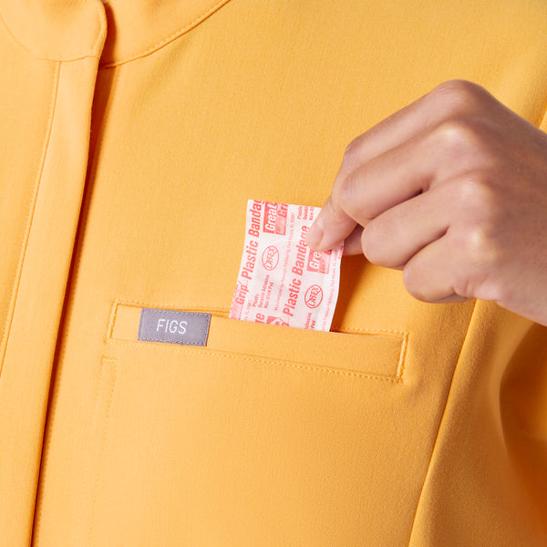 women's Dandelion Montex - Mock Neck Scrub Top