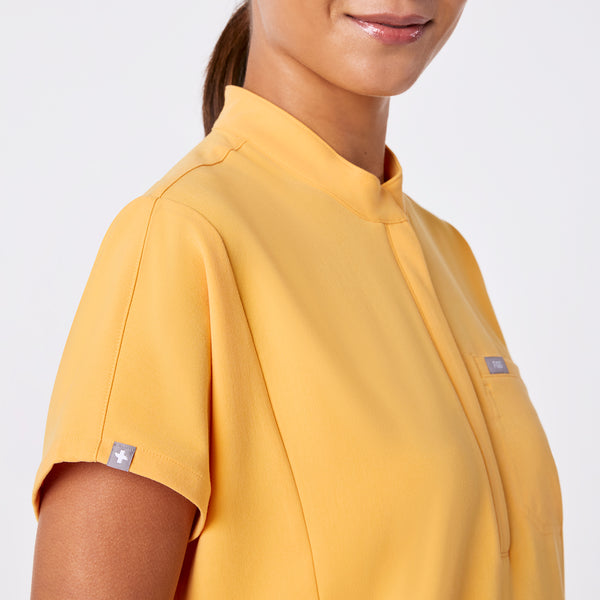 women's Dandelion Montex - Mock Neck Scrub Top