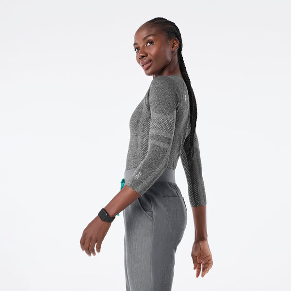 women's Graphite Salta Seamless - ¾ Sleeve Underscrub