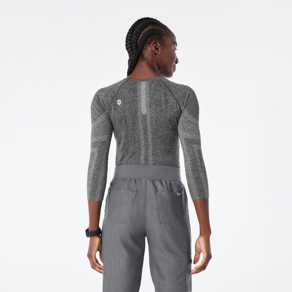 women's Graphite Salta Seamless - ¾ Sleeve Underscrub