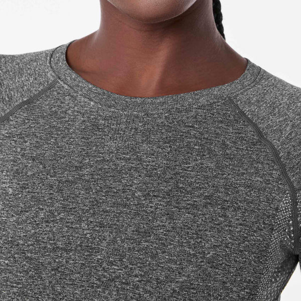 women's Graphite Salta Seamless - ¾ Sleeve Underscrub