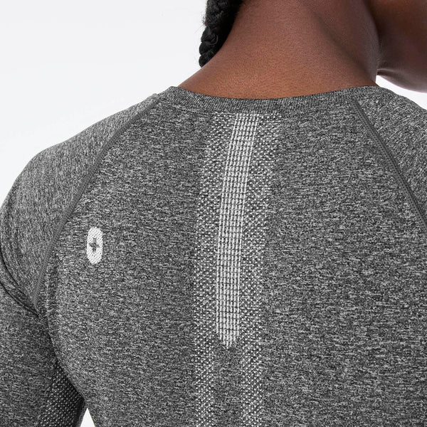 women's Graphite Salta Seamless Cropped - Longsleeve Underscrub