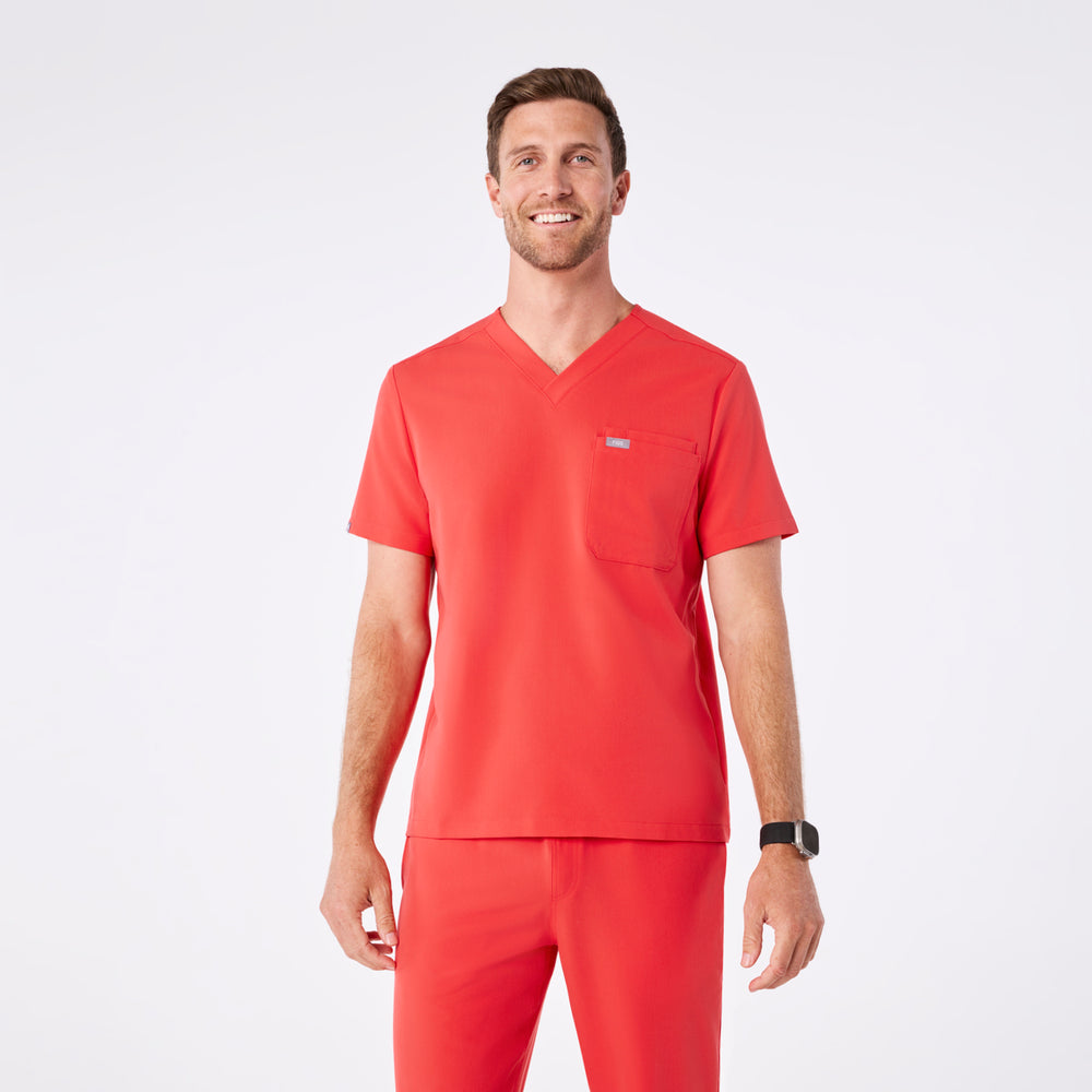 men's Hibiscus Leon - Three-Pocket Scrub Top™
