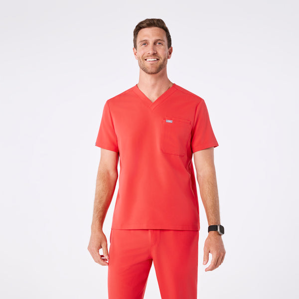 men's Hibiscus Leon - Three-Pocket Scrub Top™