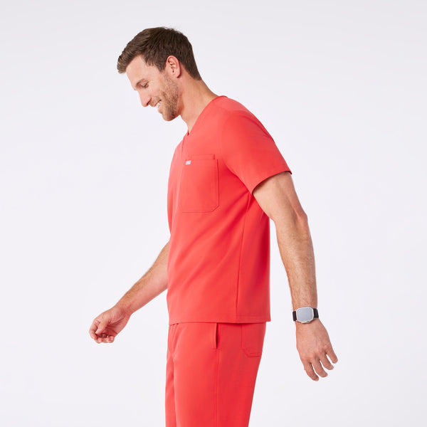 men's Hibiscus Leon - Three-Pocket Scrub Top™