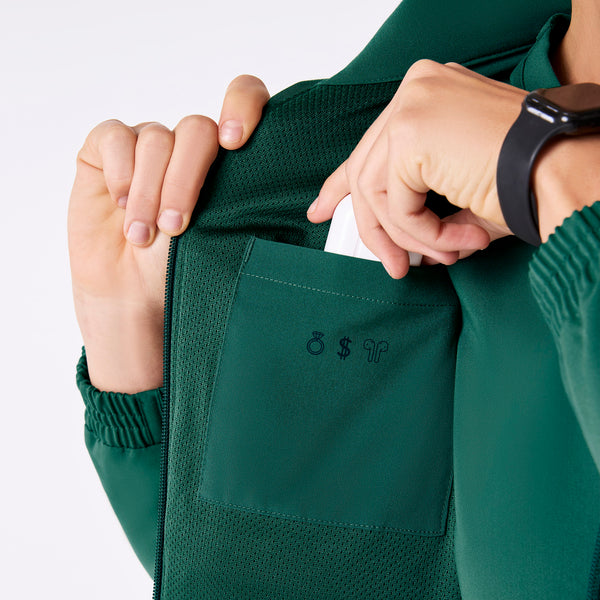 women's Hunter Green Sydney -  Scrub Jacket