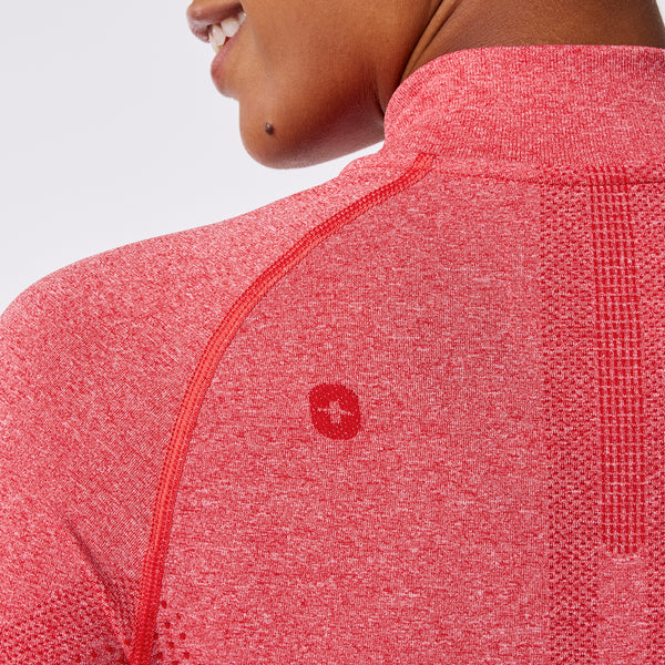 women's Hibiscus Salta Seamless ¼ Zip - Longsleeve Underscrub