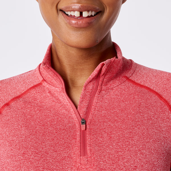 women's Hibiscus Salta Seamless ¼ Zip - Longsleeve Underscrub