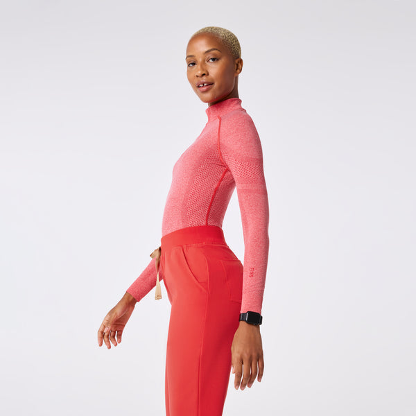 women's Hibiscus Salta Seamless ¼ Zip - Longsleeve Underscrub