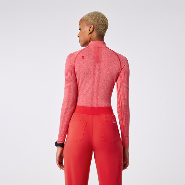 women's Hibiscus Salta Seamless ¼ Zip - Longsleeve Underscrub