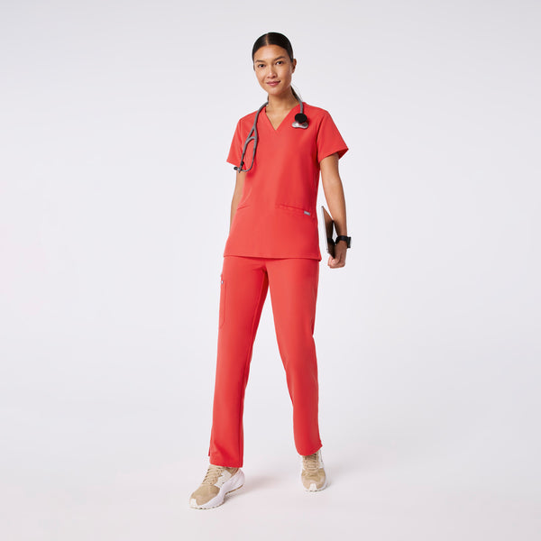 women's Hibiscus Casma - Three-Pocket Scrub Top™