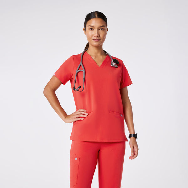 women's Hibiscus Casma - Three-Pocket Scrub Top™