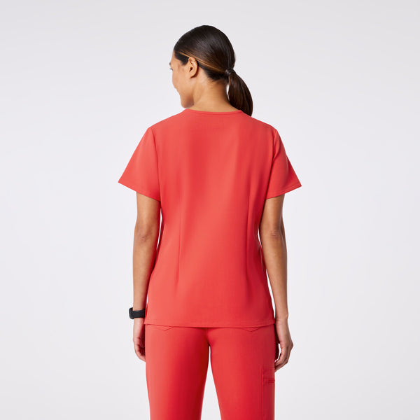 women's Hibiscus Catarina - One-Pocket Scrub Top™