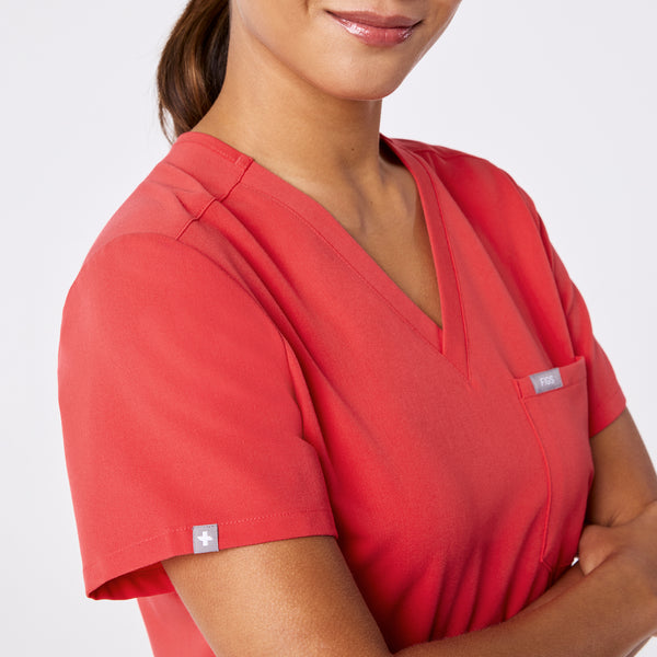 women's Hibiscus Catarina - One-Pocket Scrub Top™